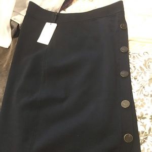 hatty button front pencil skirt